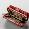 Peterson PTN SM-602 piros női bőr pénztárca 16,5 x 10 x 3 cm