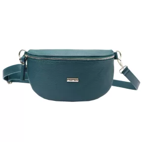   MiaMore 01-029 D kék női bőr válltáska, oldaltáska, crossbody 23 x 16 x 7 cm
