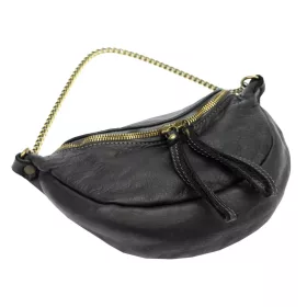VS 018 fekete női bőr válltáska 25 x 17 x 7 cm