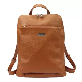   MiaMore 01-015 olasz barna női bőr hátizsák 30 x 37 x 15 cm