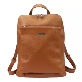   MiaMore 01-015 olasz barna női bőr hátizsák 30 x 37 x 15 cm