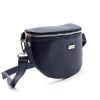 MiaMore 01-029 D navy kék női bőr válltáska, oldaltáska, crossbody 23 x 16 x 7 cm