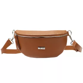   MiaMore 01-029 barna női bőr válltáska, oldaltáska, crossbody 23 x 13 x 6 cm