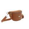 MiaMore 01-029 barna női bőr válltáska, oldaltáska, crossbody 23 x 13 x 6 cm