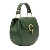 Luka 20-059 khaki női bőr kézitáska 24 x 18 x 9 cm