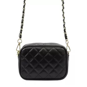 Luka 20-060 fekete női bőr válltáska 19.5 x 14 x 7 cm