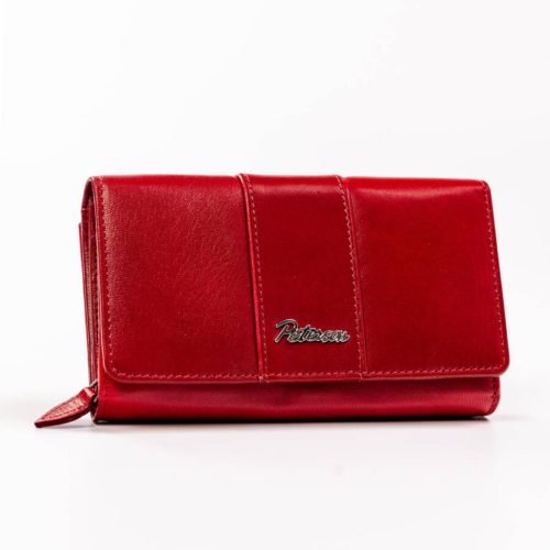 Peterson PTN KA-22 piros női bőr pénztárca 18 x 9,5 x 3.5 cm