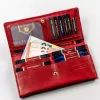 Peterson PTN KA-23 piros női bőr pénztárca 18 x 12 x 3 cm