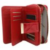 Peterson PTN 54033-PLT piros női bőr pénztárca 13 x 10 x 2.5 cm