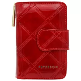   Peterson PTN 76115-PLT piros női bőr pénztárca 9 x 14 x 4 cm