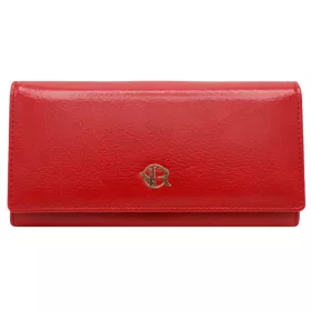   Rovicky RPX-27A-ML piros női bőr-rostbőr pénztárca 19 x 9,5 cm
