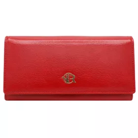   Rovicky RPX-27A-ML piros női bőr-rostbőr pénztárca 19 x 9,5 cm