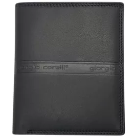 Giorgio Carelli fekete bőr pénztárca 12 x 9,8 cm