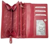 Giorgio Carelli női piros bőr pénztárca 17 x 9 cm