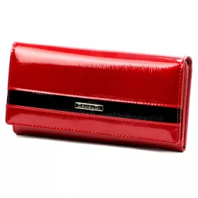   Cavaldi H22-2-SH9 piros bőr női bőr pénztárca 18,5 x 9 cm