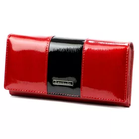   Cavaldi H22-3-SH9 piros bőr női bőr pénztárca 18,5 x 9 cm