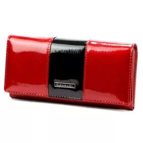   Cavaldi H22-3-SH9 piros bőr női bőr pénztárca 18,5 x 9 cm