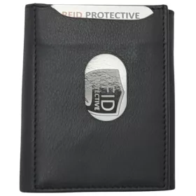 Giorgio Carelli fekete bőr pénztárca, RFID 9 x 7,5 cm