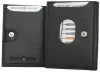 Giorgio Carelli fekete bőr pénztárca, RFID 9 x 7,5 cm
