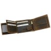 Nordee MSD-01 N992 HUNTER barna férfi bőr pénztárca 12 x 9.5 x 2.5 cm