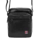Nordee MSD-02 GM01 NAPPA fekete férfi bőr oldaltáska 18 x 21 x 9 cm