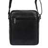 Nordee MSD-02 GM01 NAPPA fekete férfi bőr oldaltáska 18 x 21 x 9 cm