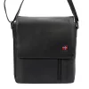 Nordee MSD-02 GM11 NAPPA fekete férfi marhabőr övtáska 23 x 25 x 8 cm