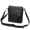 Nordee MSD-02 GM11 NAPPA fekete férfi marhabőr övtáska 23 x 25 x 8 cm