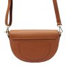 Luka 20-063 barna női bőr válltáska, oldaltáska, crossbody 26 x 16 x 9 cm