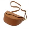 Luka 20-063 barna női bőr válltáska, oldaltáska, crossbody 26 x 16 x 9 cm