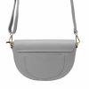 Luka 20-063 szürke női bőr válltáska, oldaltáska, crossbody 26 x 16 x 9 cm