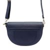 Luka 20-063 navy kék női bőr válltáska, oldaltáska, crossbody 26 x 16 x 9 cm