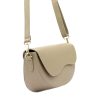 Luka 20-063 bézs női bőr válltáska, oldaltáska, crossbody 26 x 16 x 9 cm