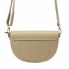 Luka 20-063 bézs női bőr válltáska, oldaltáska, crossbody 26 x 16 x 9 cm
