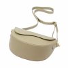 Luka 20-063 bézs női bőr válltáska, oldaltáska, crossbody 26 x 16 x 9 cm