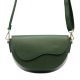 Luka 20-063 zöld női bőr válltáska, oldaltáska, crossbody 26 x 16 x 9 cm