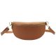 Patrizia 417-003 GOLD barna női bőr övtáska, crossbody 25 x 15 x 6 cm