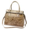 Luka 20-054 taupe női bőr válltáska 37 x 30 x 15 cm