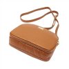 MiaMore 01-064 konyak női bőr válltáska 22.5 x 18 x 9 cm 
