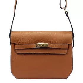 Luka 20-064 konyak női bőr válltáska 25.5 x 20 x 6.5 cm