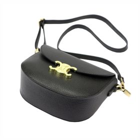 Luka 20-065 D fekete női bőr válltáska 22 x 15 x 9 cm