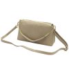 Luka 20-066 taupe női bőr válltáska 23 x 16 x 8.5 cm 