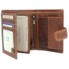 Peterson PTN WL-0306L-COM barna férfi bőr pénztárca 10.3 x 12.5 x 3 cm