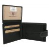 Peterson PTN WL-1012L-COM fekete férfi bőr pénztárca 10,5 x 12,5 x 3 cm