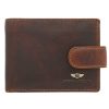 Peterson PTN WL-1012L-COM barna férfi bőr pénztárca 10,5 x 12,5 x 3 cm