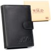 Wild N4L-P-SCR fekete férfi bőr pénztárca 10.3 x 12.5 x 3 cm