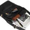 Peterson PTN TB-8021-COM fekete férfi bőr oldaltáska, válltáska 20 x 22.5 x 8 cm