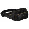 Peterson PTN WB-2506-COM fekete férfi marhabőr övtáska 34 x 13 x 7 cm