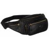 Peterson PTN WB-2506-COM fekete férfi marhabőr övtáska 34 x 13 x 7 cm