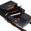 Peterson PTN PR-99-NDM fekete férfi bőr oldaltáska 18 x 21 x 8 cm 
